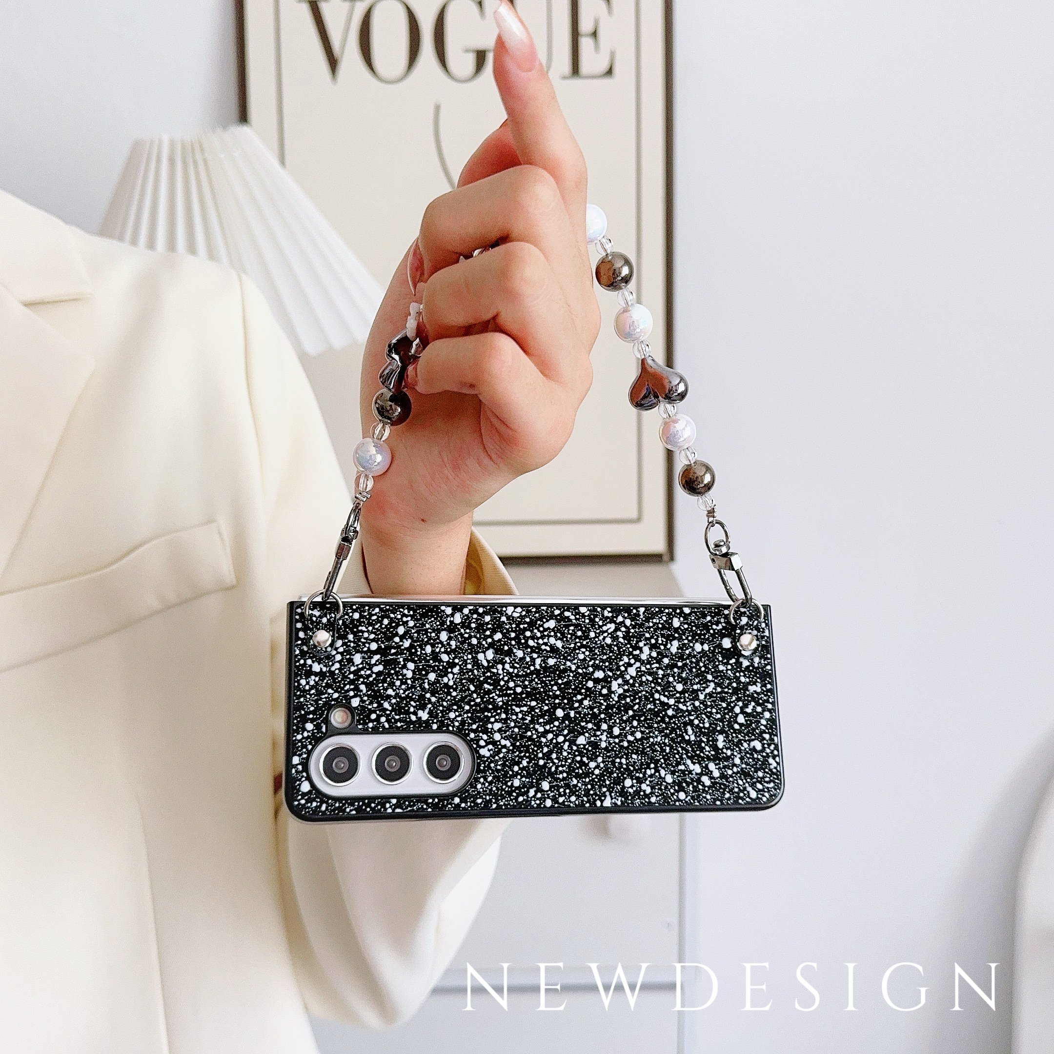 2024 New Fashion Leather Mobile Phone Cases with Bracelet for Samsung Galaxy Z Fold 6 5 4 3 vivo XFold Magic Xiaomi Fold 2 3