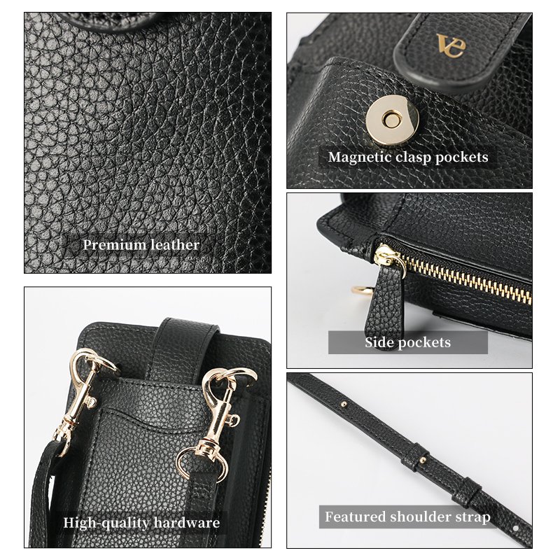 2024 new fast shipping designer lock pouch crossbody shoulder ladies mobile phone bag pouch with leather strap for women