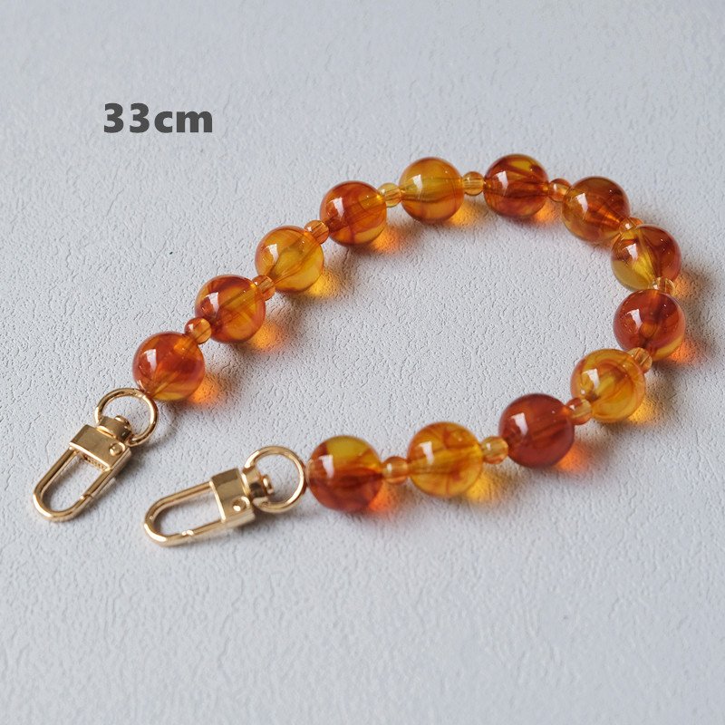 American acrylic bead chain Fashion candy color Bracelet Accessories Shoulder strap diagonal lanyard bag with resin long chain