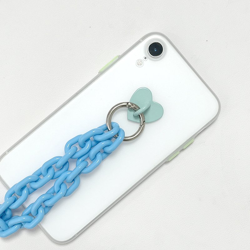 DIY Phone Case Accessories Metal Gold Plated Adhesive Ring Hook Phone Chain Hanger Heart Hook Phone Charm Heart Hook Cellphone