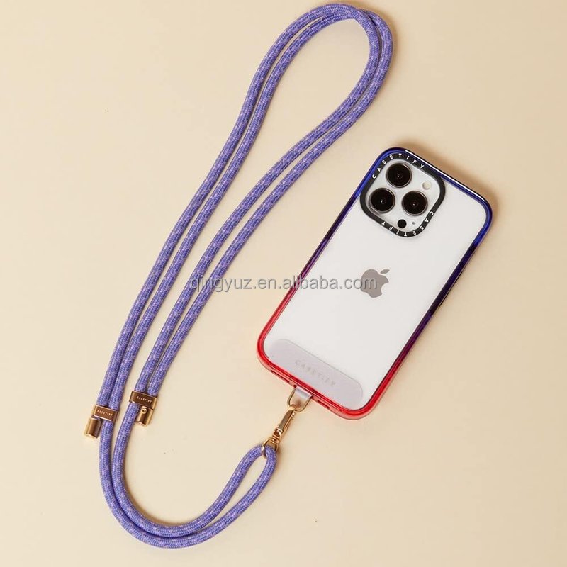 Smartphone Cell Mobile Phone Accessories Universal Crossbody Necklace Patch Tab Chain Tether Lanyard For Iphone Strap Case Cover