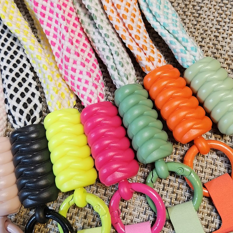 Mobile phone lanyard creative short woven lanyard phone case keyring detachable neck hanging rope 45cm neck hanging rope
