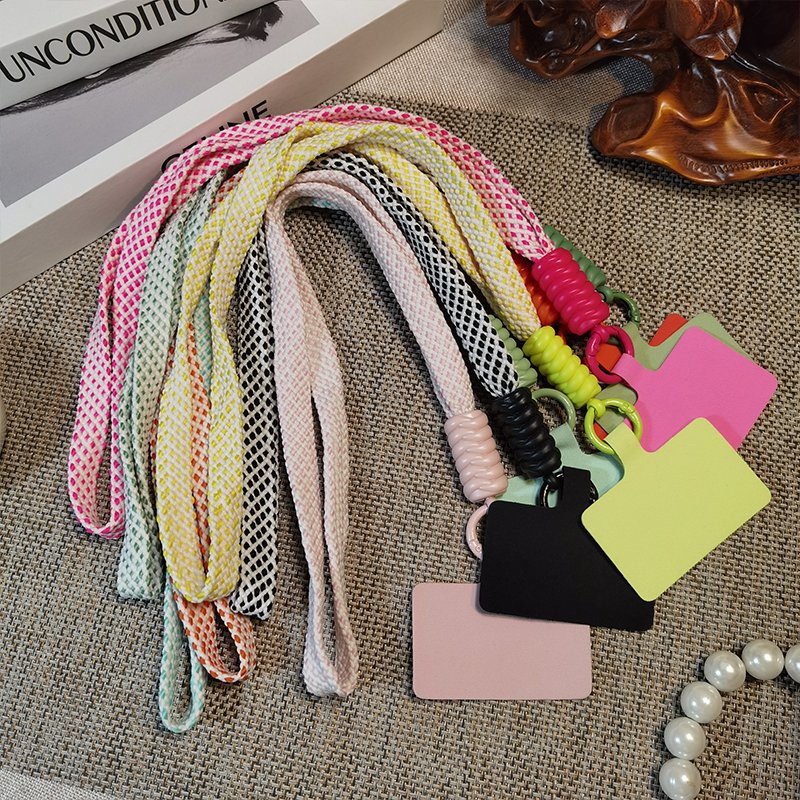 Mobile phone lanyard creative short woven lanyard phone case keyring detachable neck hanging rope 45cm neck hanging rope
