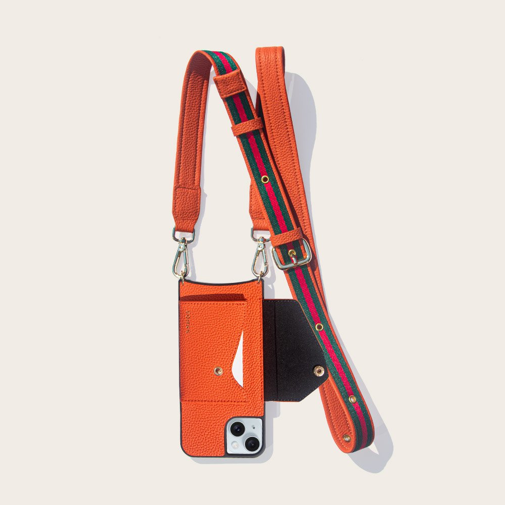 For iphone 14 pro max cover leather mobile phone case luxury design with strap crossbody phone case