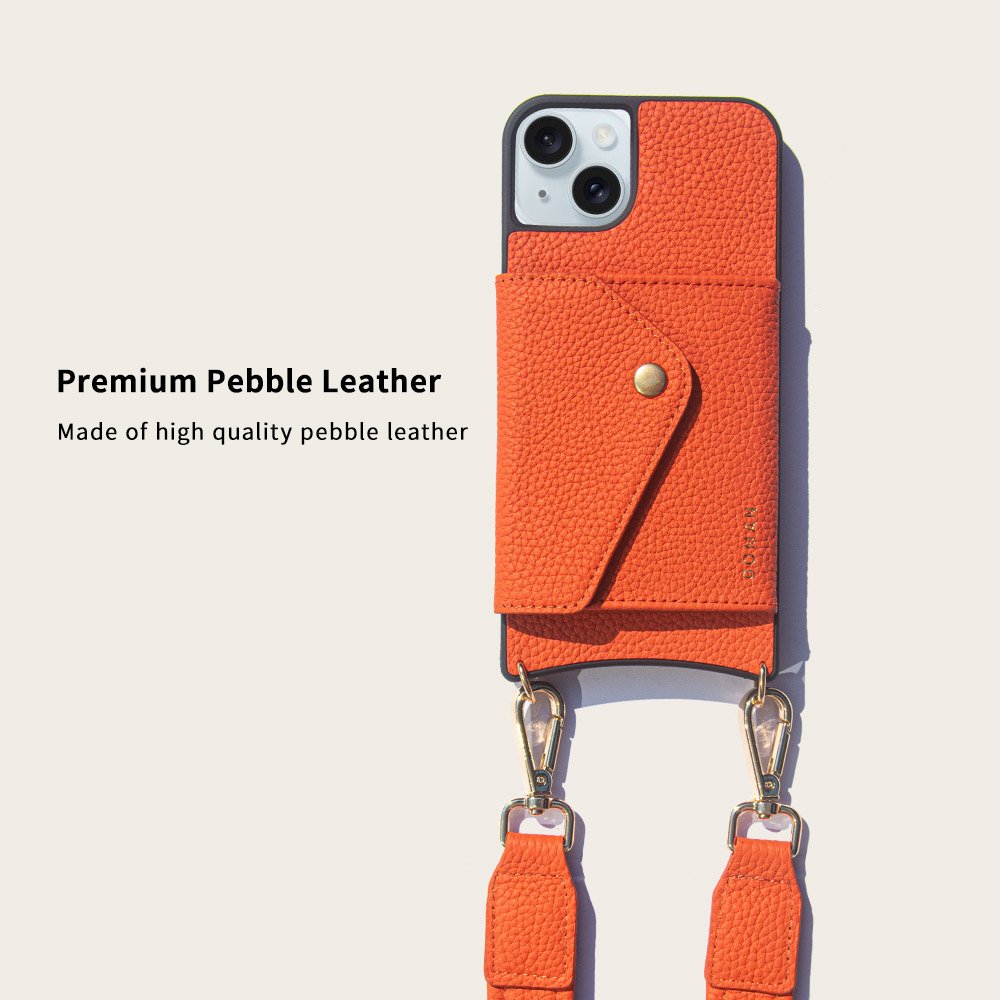 For iphone 14 pro max cover leather mobile phone case luxury design with strap crossbody phone case