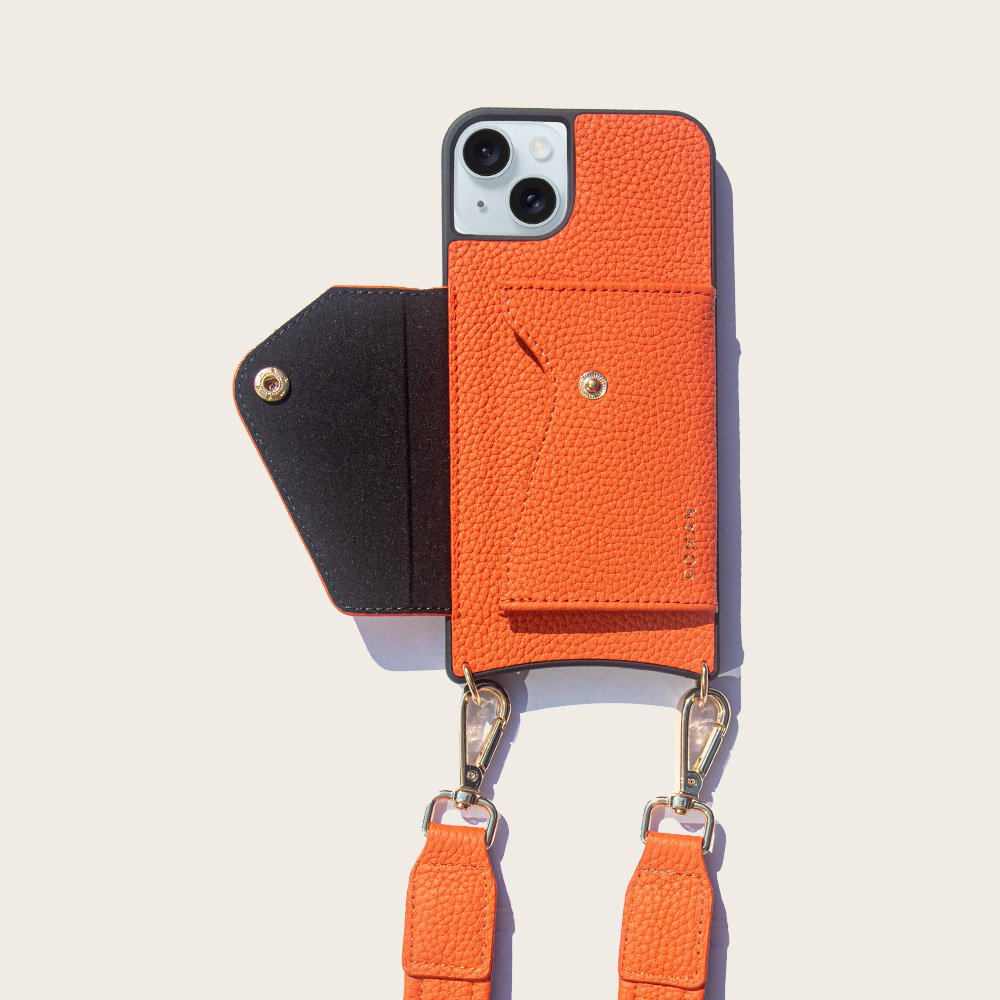 For iphone 14 pro max cover leather mobile phone case luxury design with strap crossbody phone case
