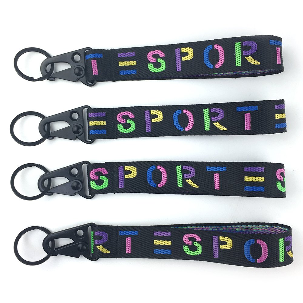 Wholesale wristlet strap Lanyard Key Chain Holder Lanyard Cool Short Lanyard for Car keys