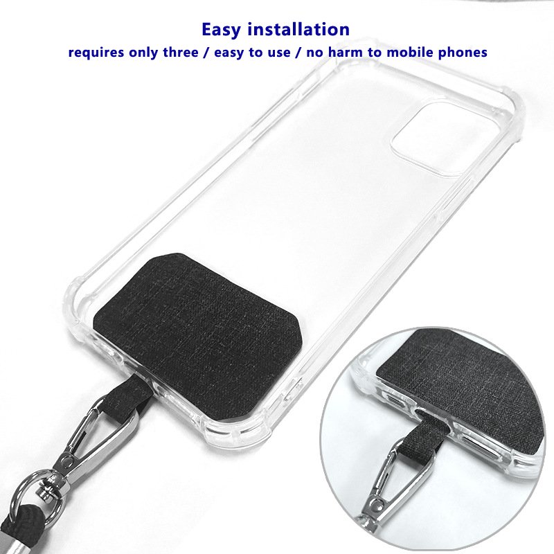 Mobile Phone Strap Lanyard Nylon Soft Rope Cell Phone Hanging Cord Holder Patch Phone Lanyard