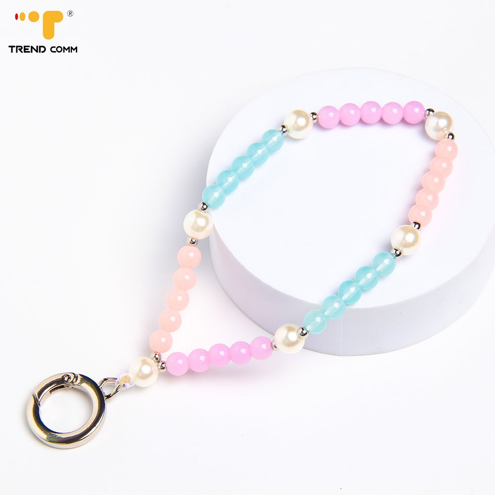 Universal Lovely Phone Chain for Hanging Beaded Bracelet Phone Charm Chain Anti-drop Wrist Strap for Girls