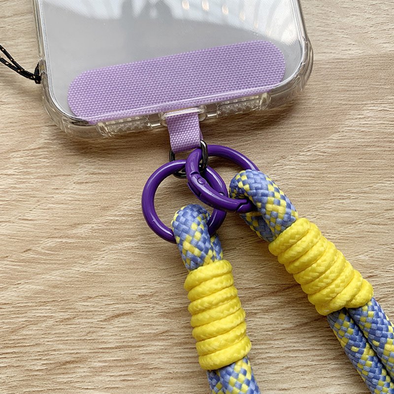 Hot Selling Strong Short Round Rope Nylon Wristlet Strap Keychain Rope Cellphone Wristlet Hand Strap Mobile Phone Hanging Chain