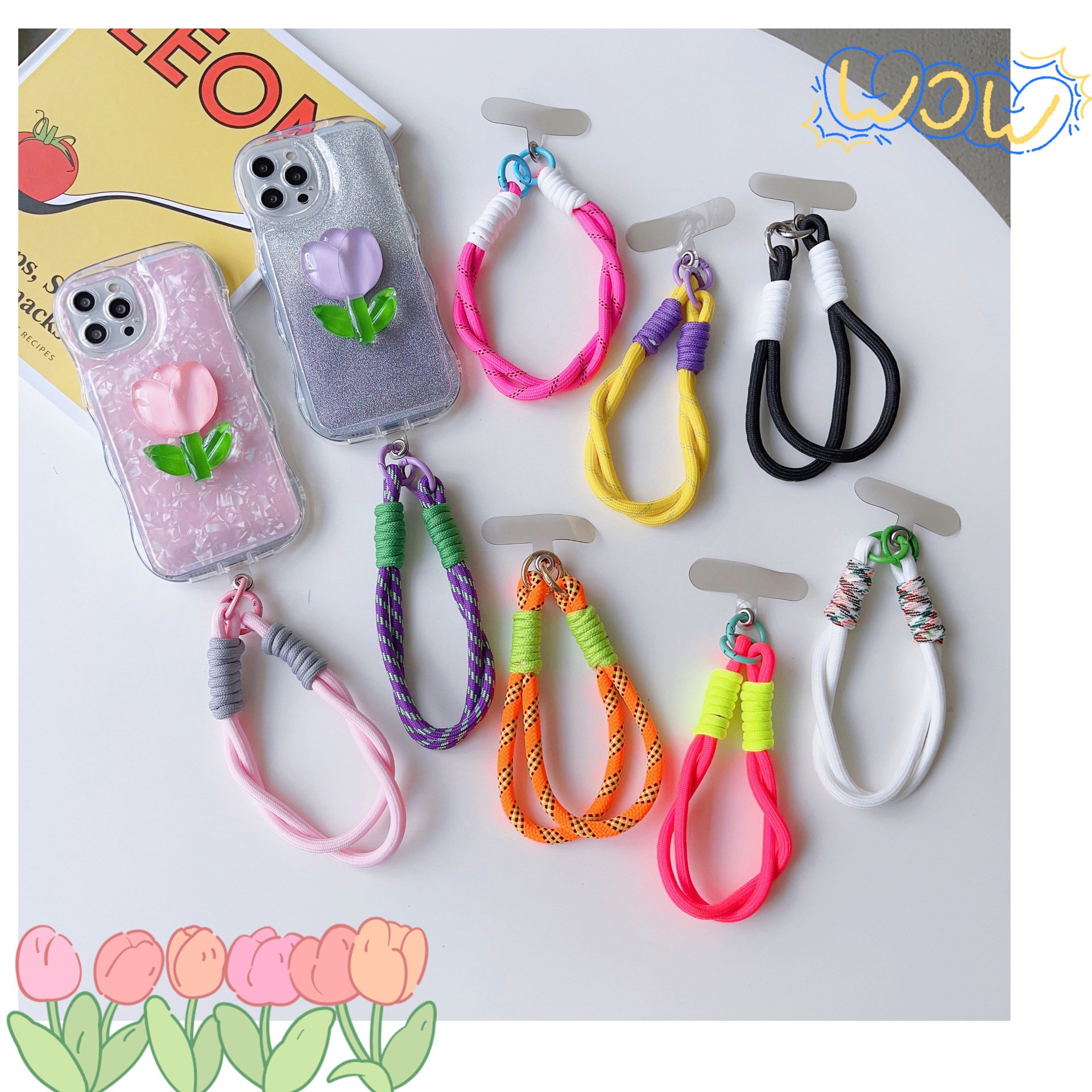 Hot Selling Wrist Hand Lanyard String Mobile Phone Lanyard Keychain Keyholder Wristband Phone Holder Accessories Lanyard