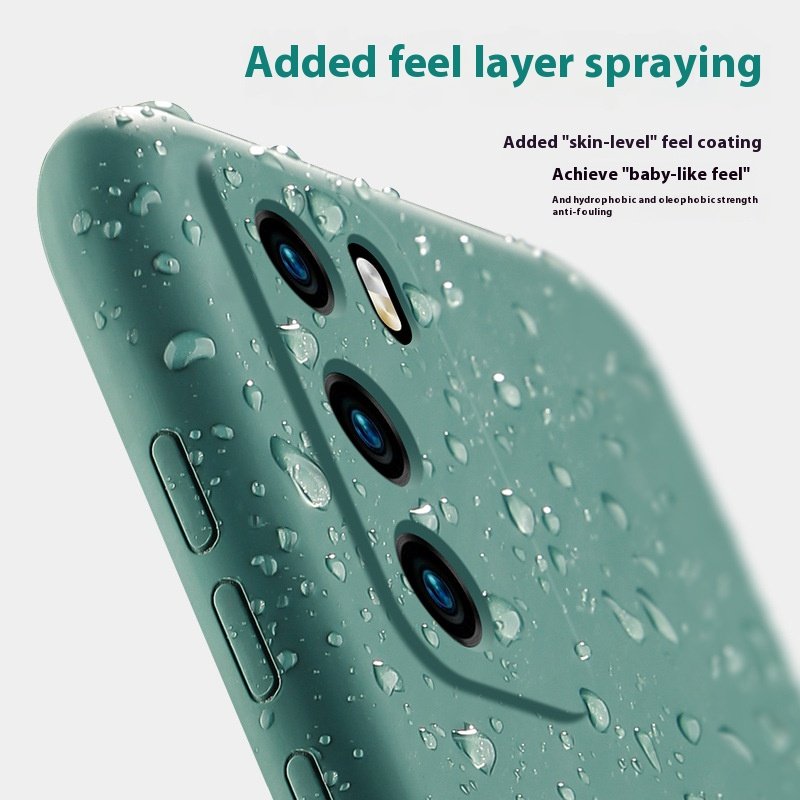 Soft Solid Color Back Cover Liquid Silicone Phone Case For Huawei P30 P40 P50 Mate 20 30 40 NOVA8 NOVA7 Pro SE With Strap