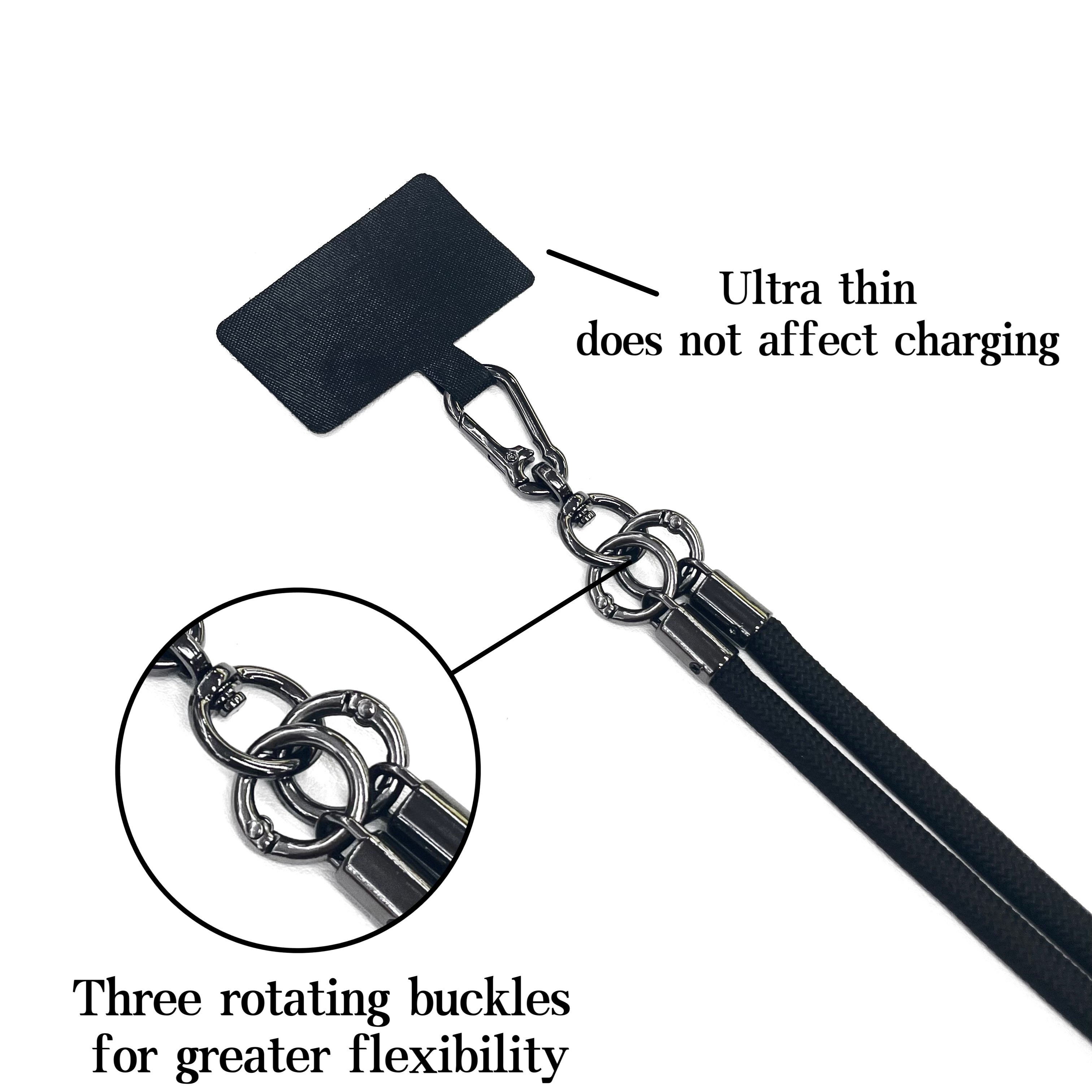 Wholesale Fashion Mobile Phone Lanyard Straps Tpu Nylon Phone Accessories Universal Crossbody waterproof phone pouch lanyard