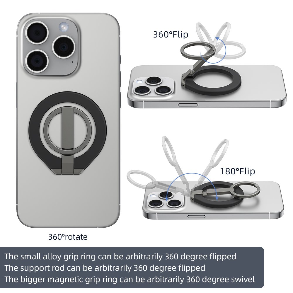 Universal Adjustable Folding Suction Bracket Support Folding mobile Desktop Megnetic phone Stand Ring Grip Holder Formagsafe