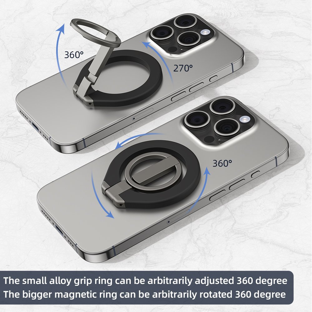 Universal Adjustable Folding Suction Bracket Support Folding mobile Desktop Megnetic phone Stand Ring Grip Holder Formagsafe