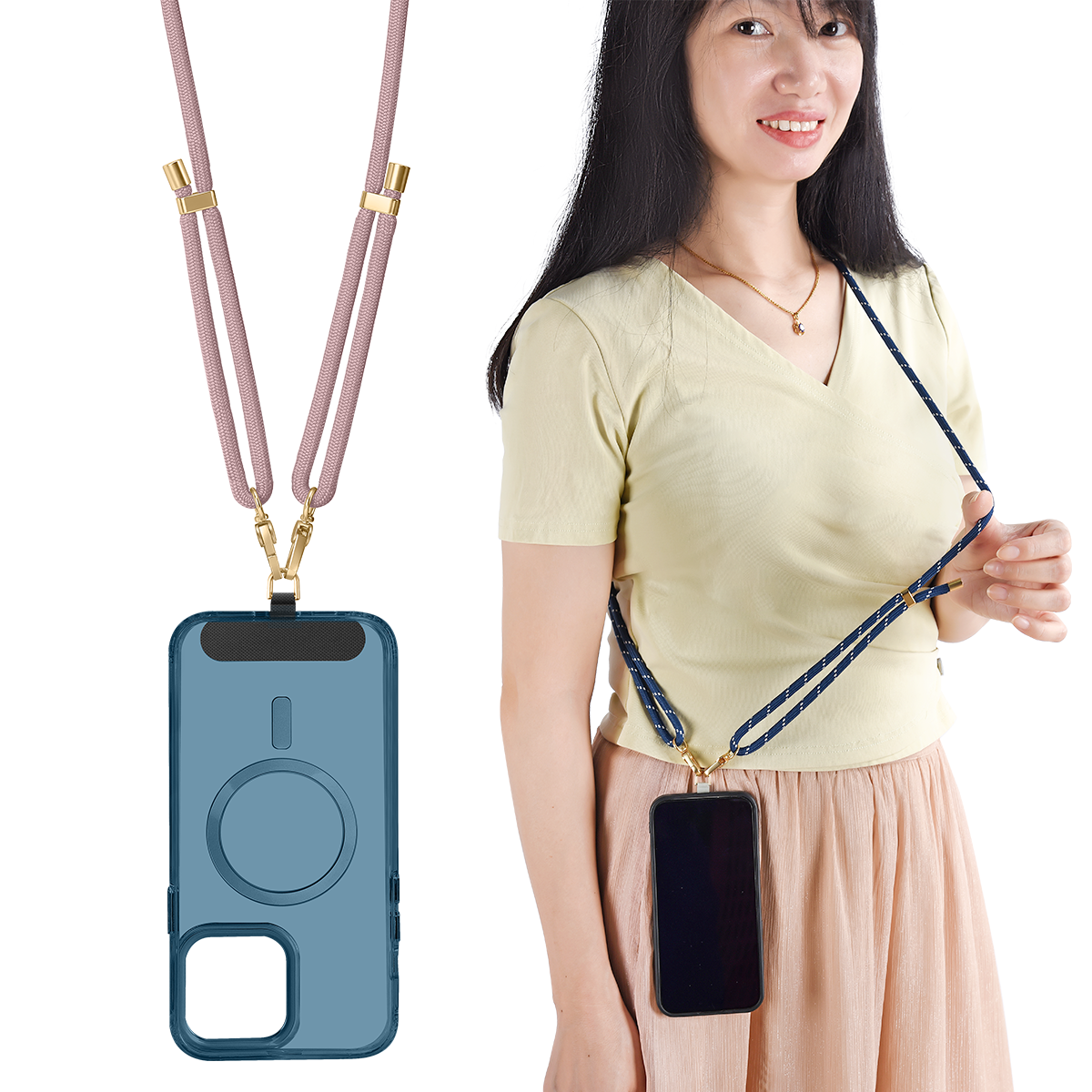 New universal diagonal patch mobile phone lanyard mobile phone strap adjustable lanyard mobile phone lanyard soft rope