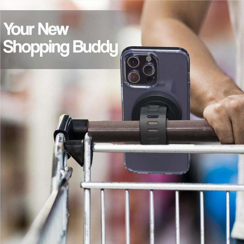 Universal 360 rotating bike stroller holder gym magnet fitness phone mount magnetic strap mount