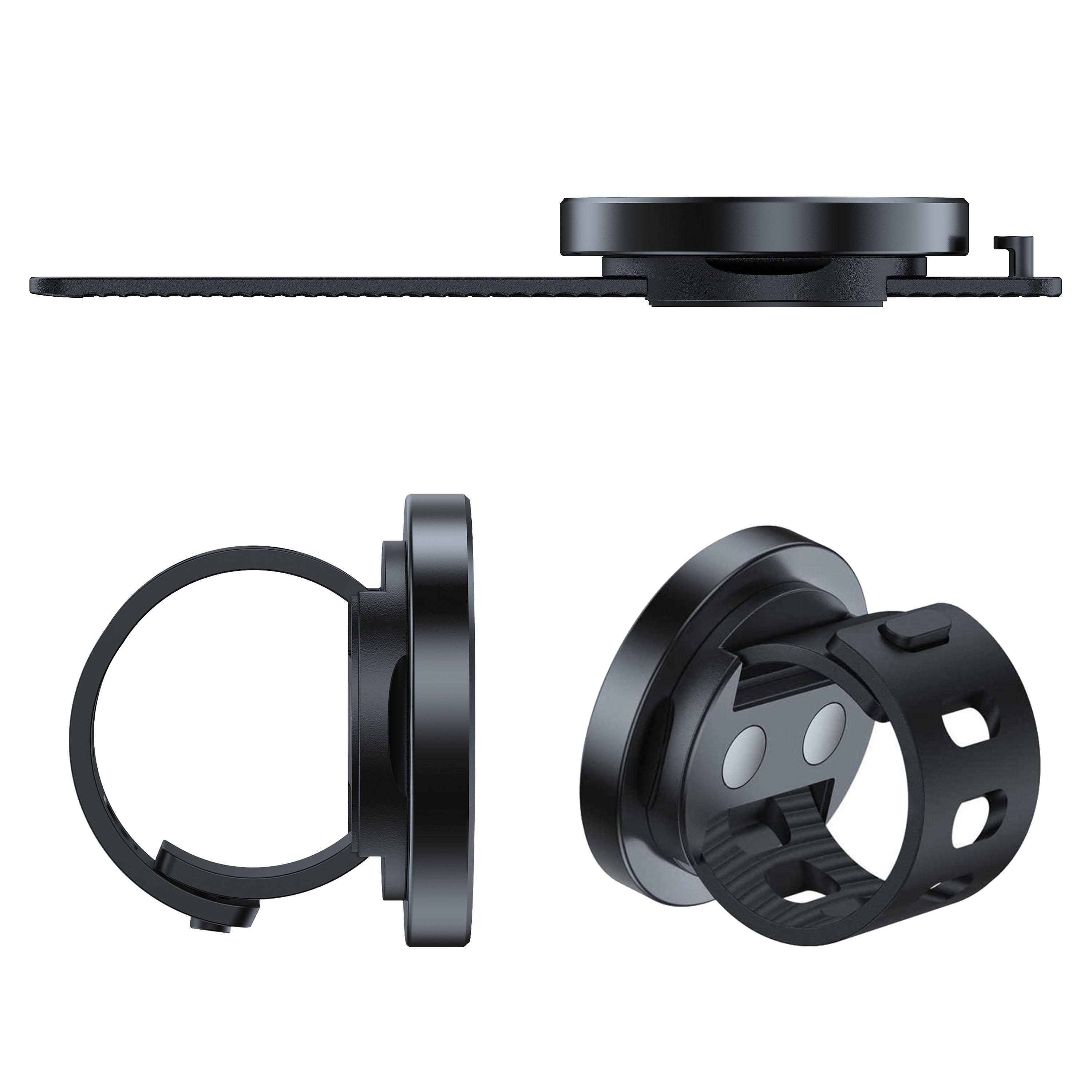 Universal 360 rotating bike stroller holder gym magnet fitness phone mount magnetic strap mount