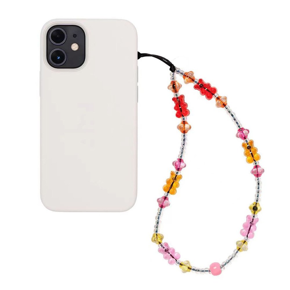 KKBEAD cute wind bear mobile phone chain portable pendant short pendant bear mobile chain