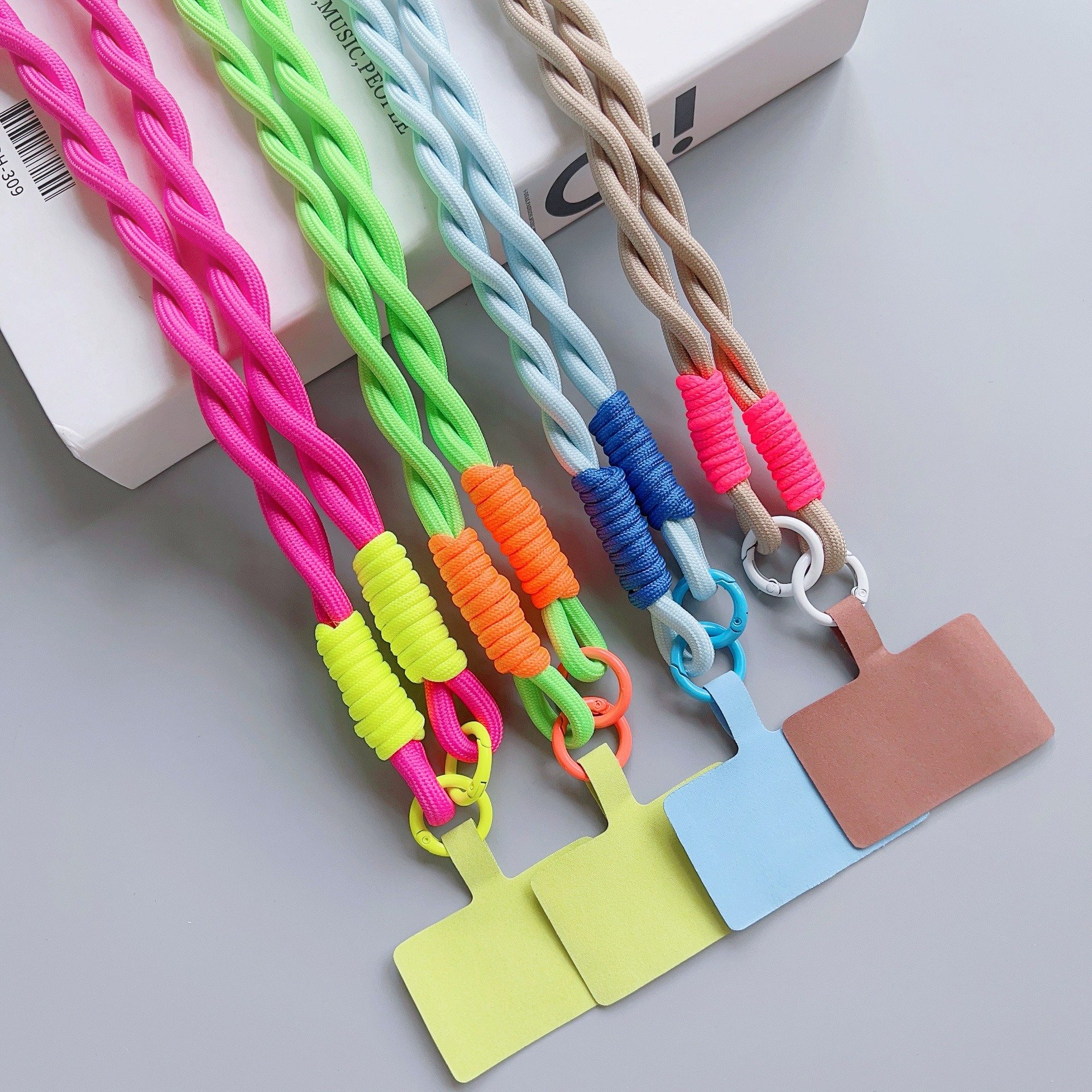 Manufacturer Customized Cell Phone Neck Strap 120cm Beveled Crossbody Phone Strap