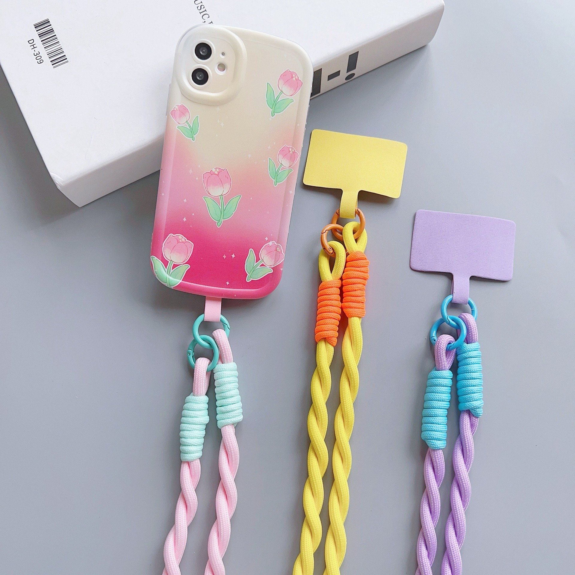 Manufacturer Customized Cell Phone Neck Strap 120cm Beveled Crossbody Phone Strap