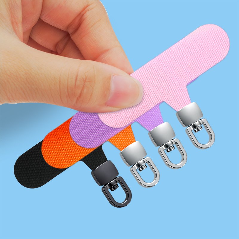 Customizable Mobile Phone Straps Fabric Fixed Phone Lanyard Clip Fabric Oxford cloth Gasket Shell Card Back Sticker Sling Rope