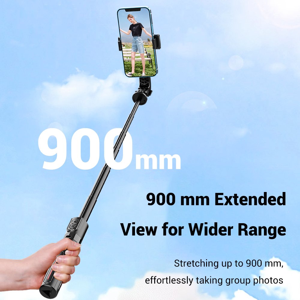 K26 360 Rotate Remote Phone Holder Tripod Bluetooth Selfie Stick Tripod