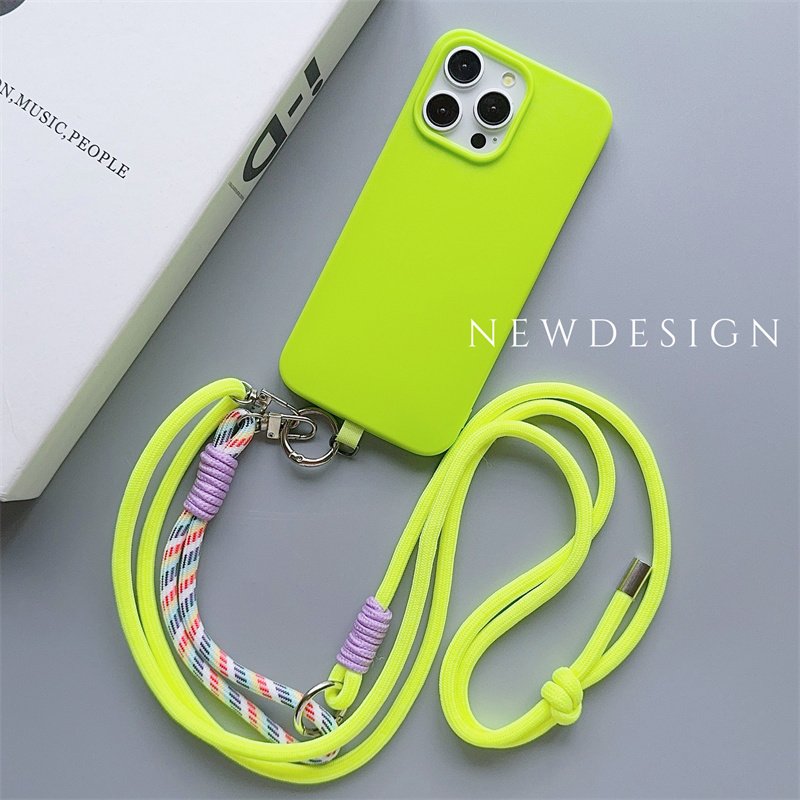 New Creative Short And Long Mobile Phone Universal Lanyard Adjustable Diagonal Long Rope Wrist Strap Hand Pull Short Rope