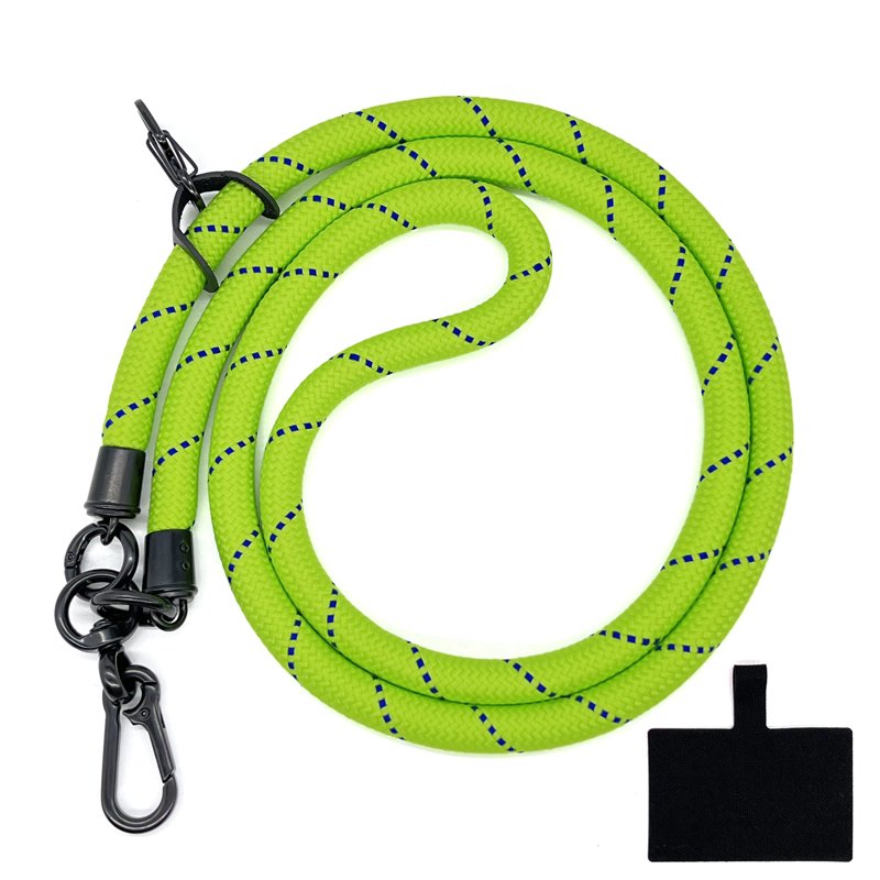 Universal Cell Phone Lanyard Crossbody Polyester Phone Strap 10mm Thick Strong Climbing Rope Compatible for All Mobile Phones