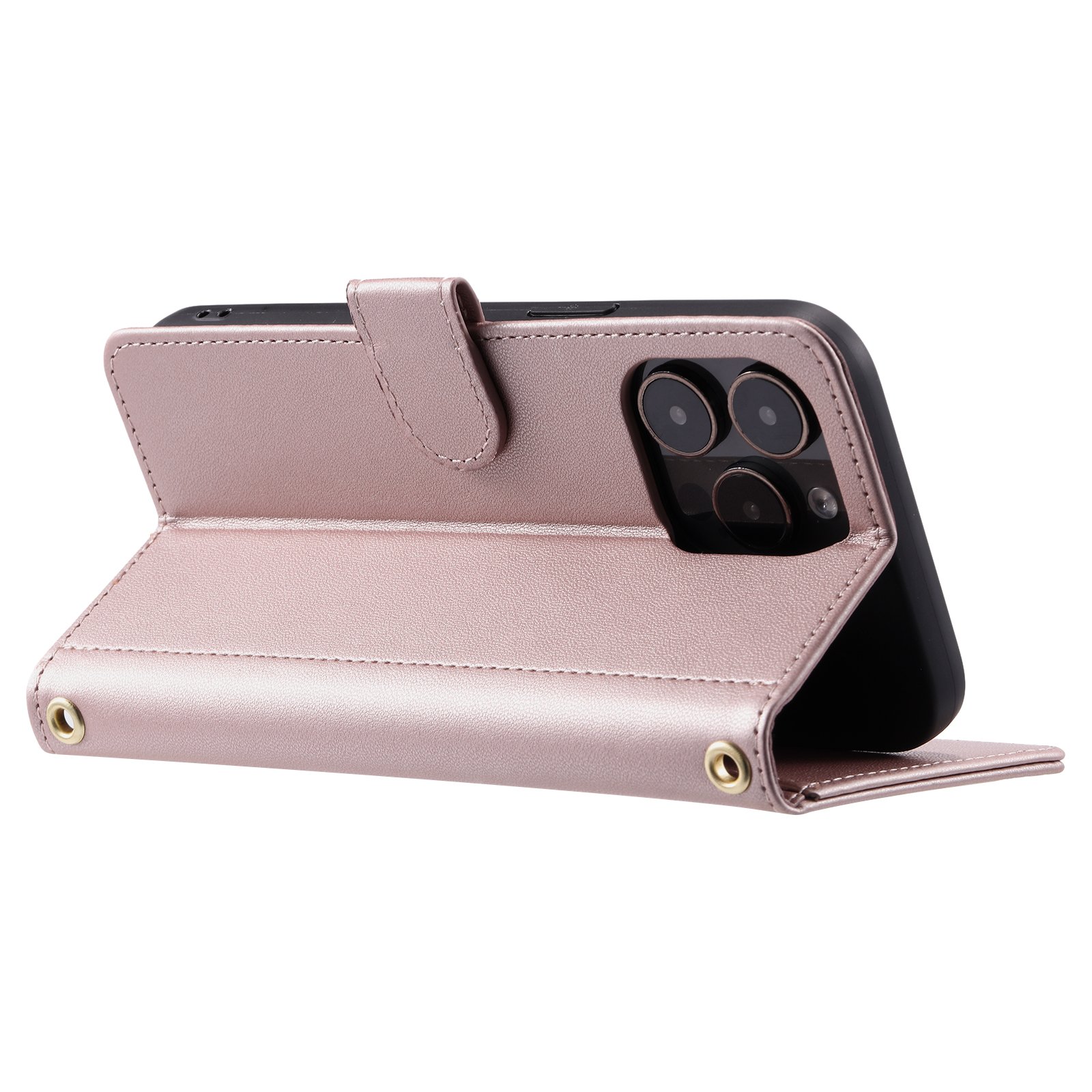 Luxury Crossbody Wallet Straps phone Case For IPhone 15 Pro Max Multifunctional Leather mobile phone Bags And Cases