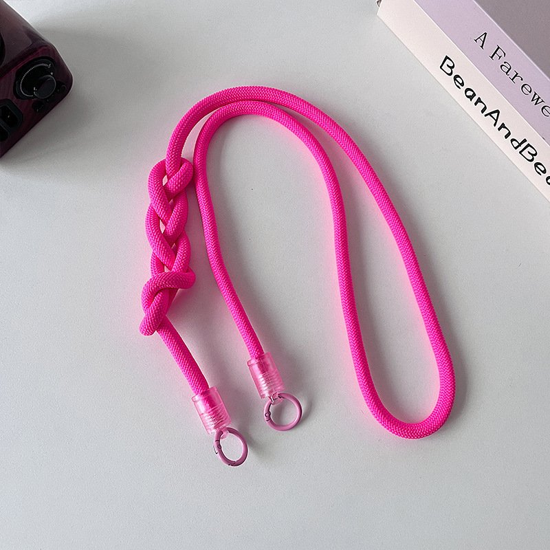 Multi-Functional Detachable Polyester Phone Lanyard round Crossbody Neck Strap with Thick and Thin Cord for Mobile Phones
