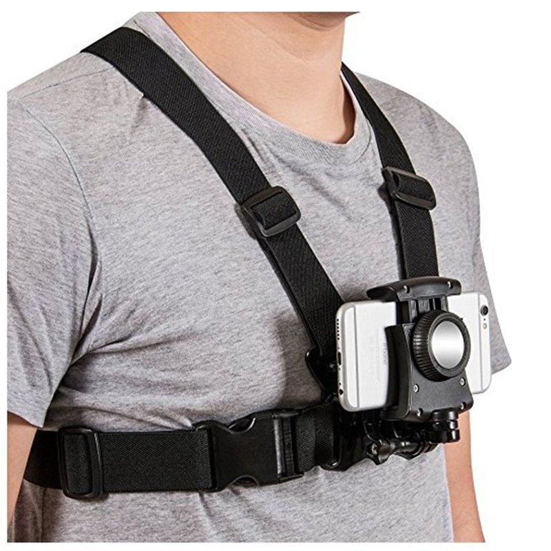 NEW OBSHI smartphone Chest Belt mount Strap Harness Mount phone holder Camera Mount + Quick Clip for gopros phone