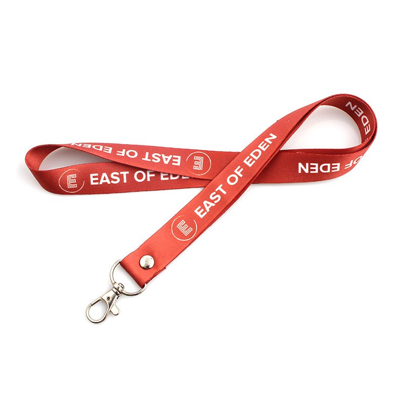 High quality custom cheap printed logo lanyard design pattern neck strap