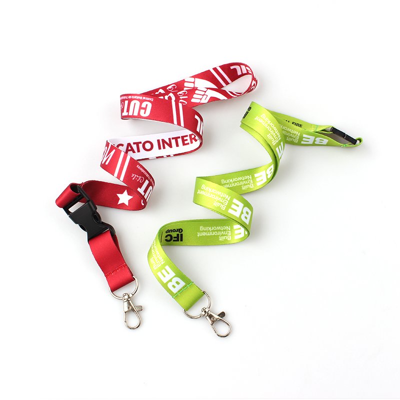 High quality custom cheap printed logo lanyard design pattern neck strap