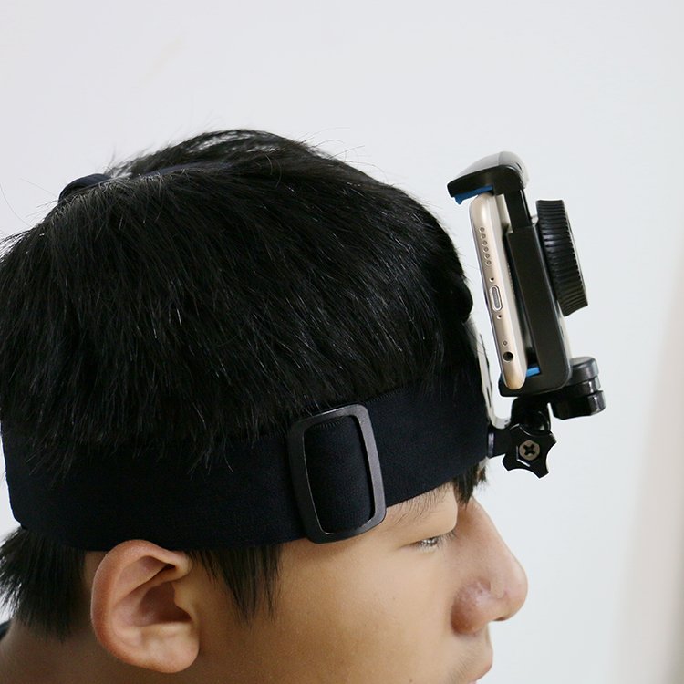 OBSHI Head Strap Mount Headband Holder Phone Clip Holder for Smartphones