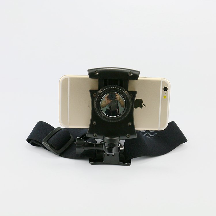 OBSHI Head Strap Mount Headband Holder Phone Clip Holder for Smartphones
