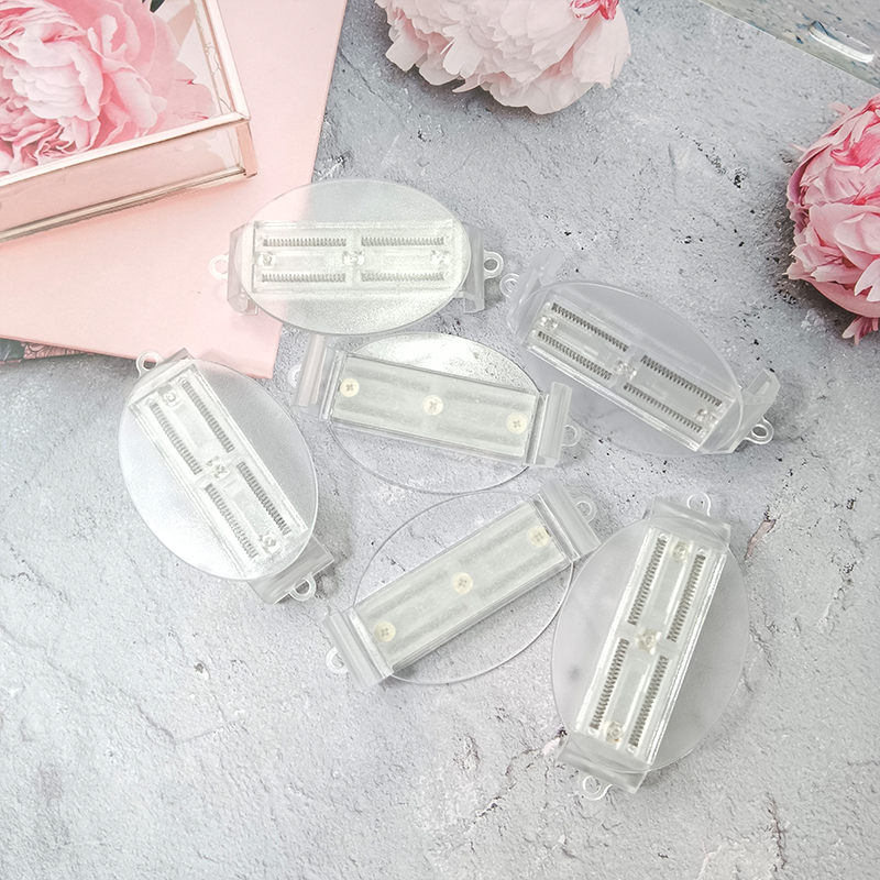 Mobile phone back clip oval transparent PC clip DIY material hanging rope telescopic clip mobile phone accessories