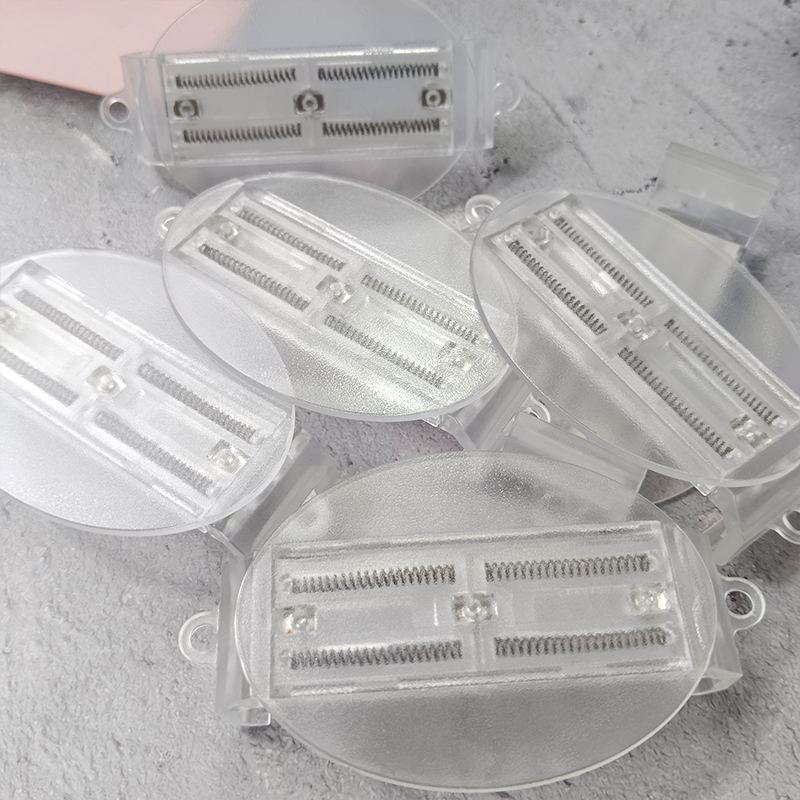 Mobile phone back clip oval transparent PC clip DIY material hanging rope telescopic clip mobile phone accessories
