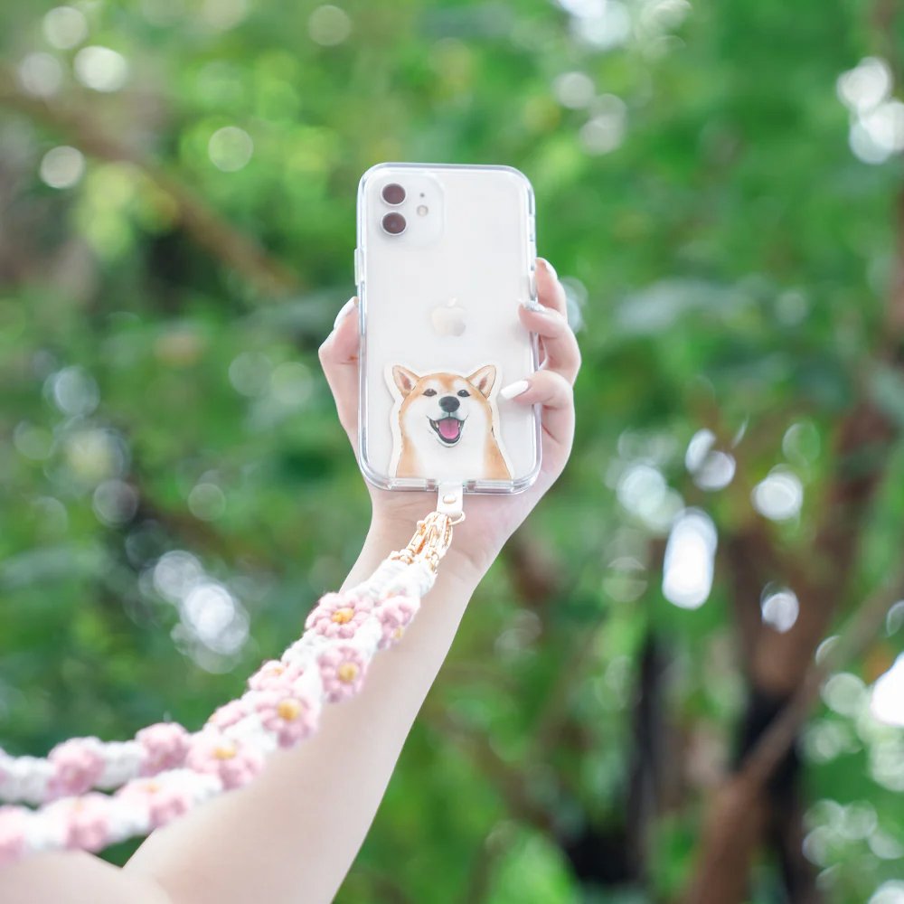 New hand-woven flower mobile phone lanyard to prevent loss of cross-body mobile phone strap camera shoulder strap