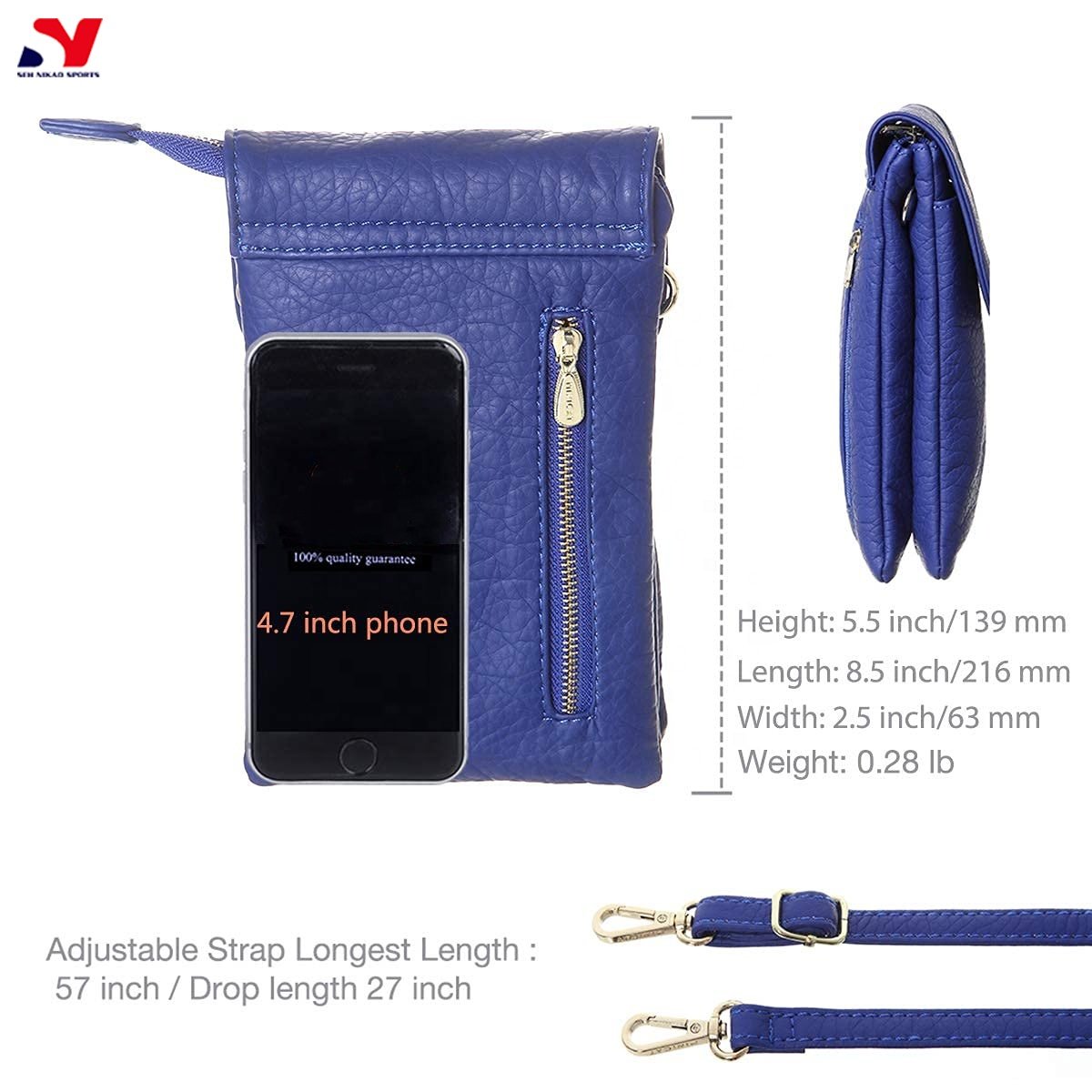 Crossbody Bag Cell Phone Purse Wallet Waterproof Durable Pu Leather Mini Mobile Phone Bags Girls