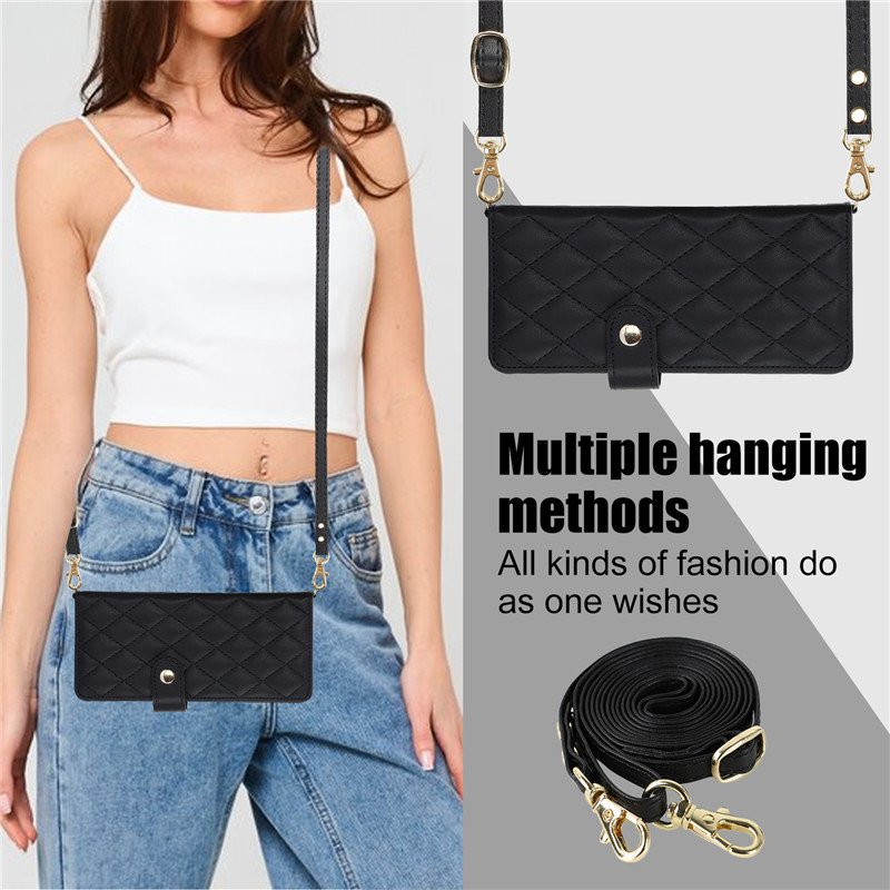 High Quality PU Leather Wallet Phone Case Flip Kickstand with Strap Smart Phone Cover for Samsung Galaxy Z Fold 6