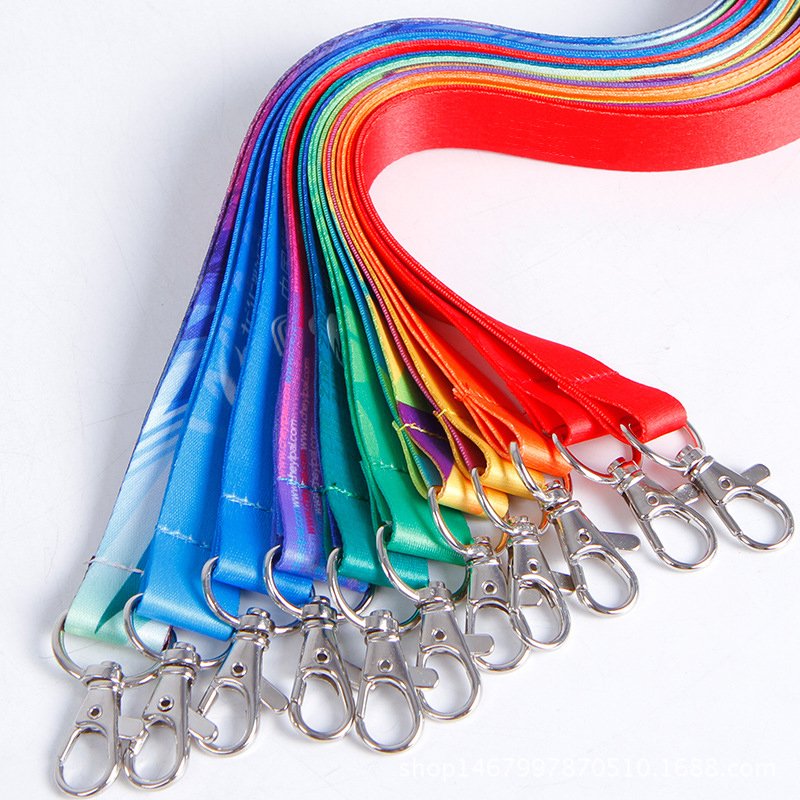 Factory Wholesale Promotional Custom Printed Neck Polyester phone Stain Lanyard With Logo Free Sample
