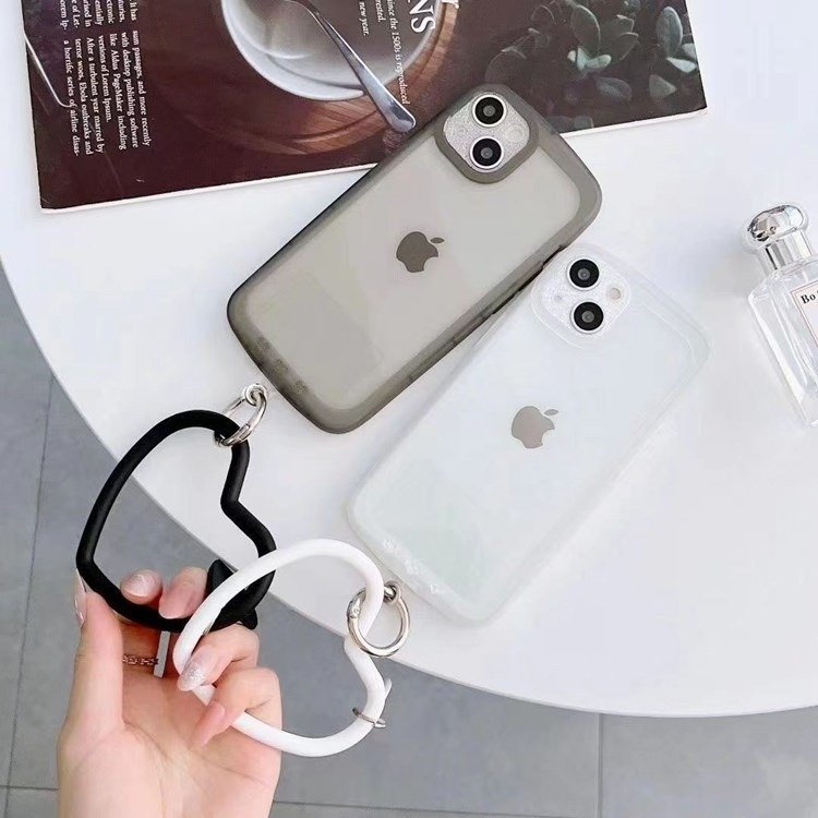 Universal Cute Love Heart Mobile Phone Bracelet Phone Wristband Soft Silicone Anti-Lost Cell Phone Wrist Bracelet