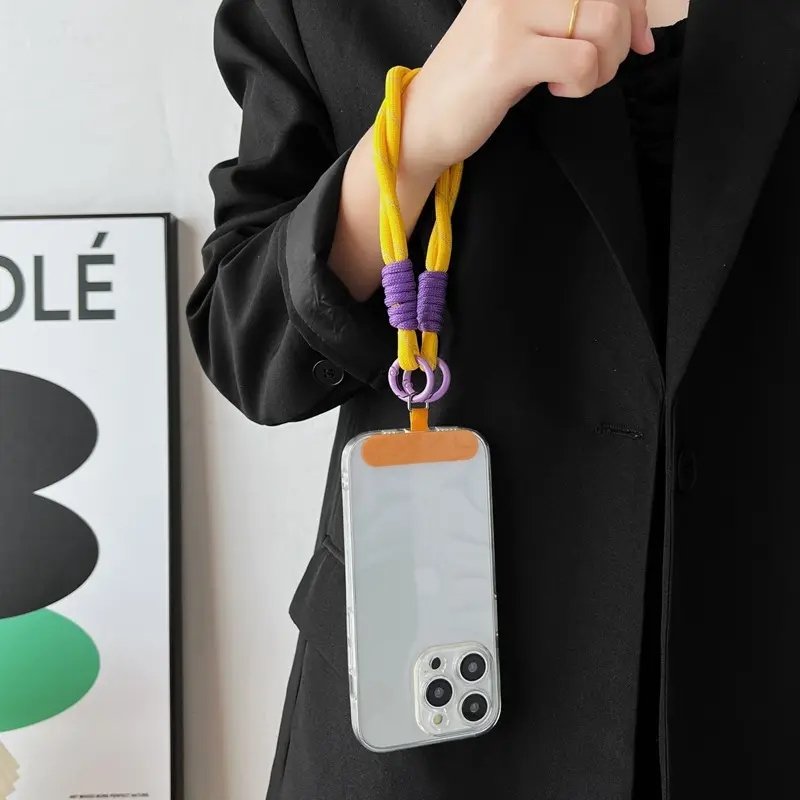 Wholesale Universal Woven Wrist Lanyard Durable Nylon Mobile Phone Strap