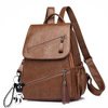 Fashion Pu Leather Backpack Women Backpack for Teenage Girls Soft School Bag High Quality Customized Waterproof Polyester CN;FUJ