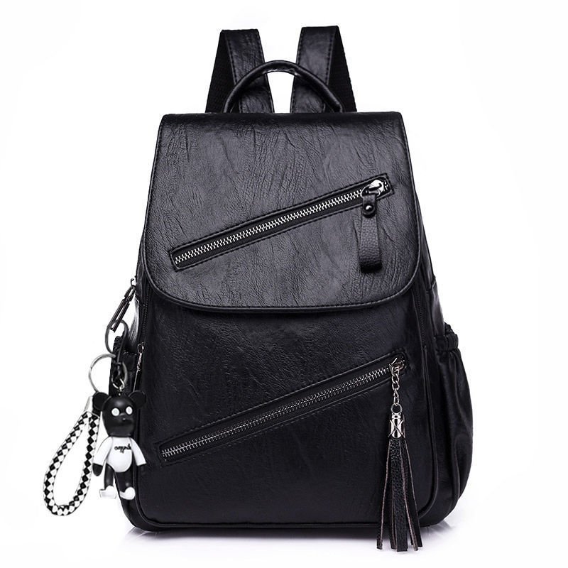 Fashion Pu Leather Backpack Women Backpack for Teenage Girls Soft School Bag High Quality Customized Waterproof Polyester CN;FUJ