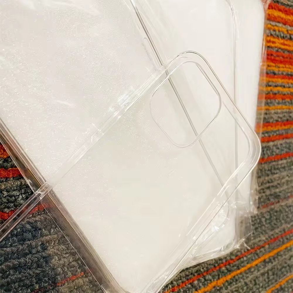 Anti-shock Airbag Design 1.5mm High Transparency Crystal Clear TPU Bumper Case For iPhone 15 14 13 12 11 Pro Max X XR XS