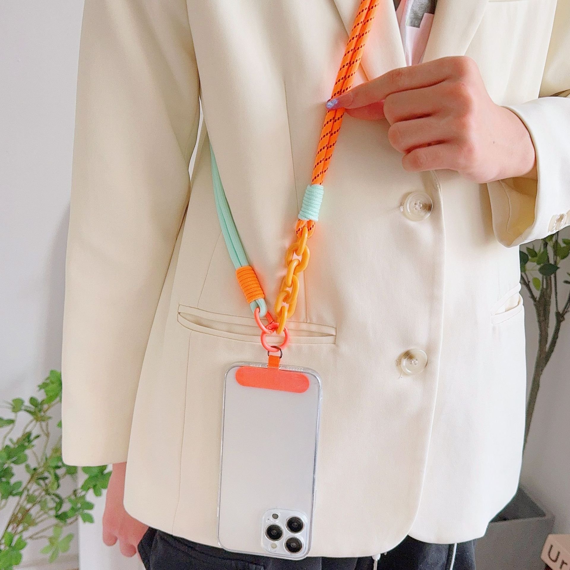 Universal Hands Free Smartphone Strap Rope Key Chain Holder Colorful Lovely Girls Phone Lanyard Mobile Phone Straps