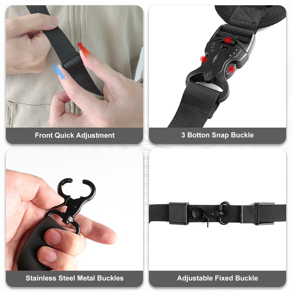 Custom Camera Strap Quick Release Camera Shoulder Strap Adjustable With Safety Tether Non-slip Wide Nylon Straps