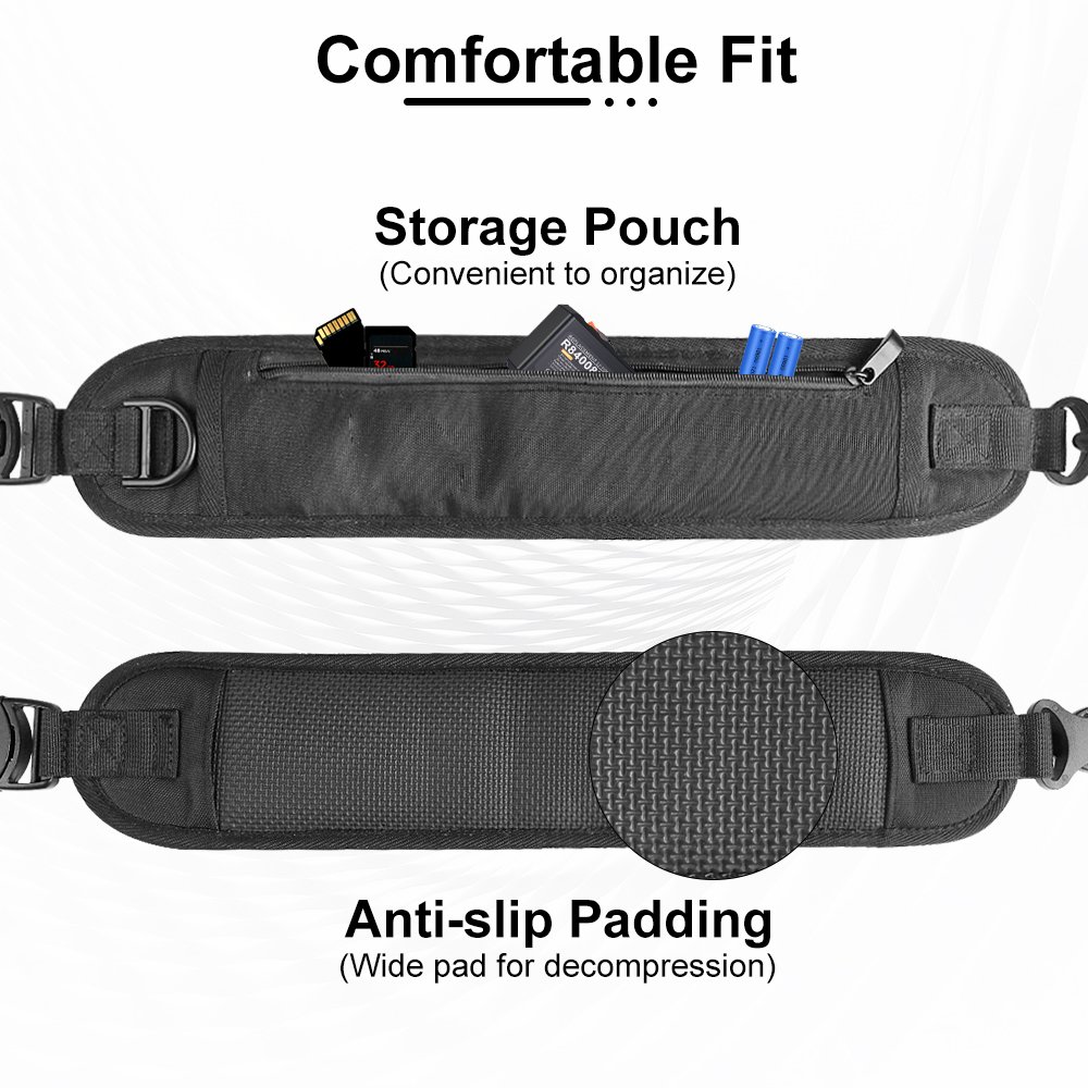 Custom Camera Strap Quick Release Camera Shoulder Strap Adjustable With Safety Tether Non-slip Wide Nylon Straps